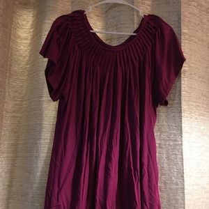 Style&Co burgundy top.